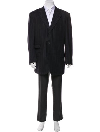 Kiton Wool Striped Blazer