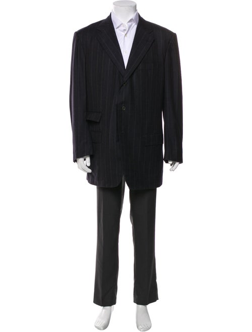 Kiton Wool Striped Blazer