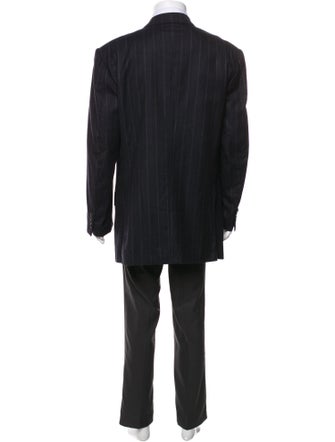 Kiton Wool Striped Blazer