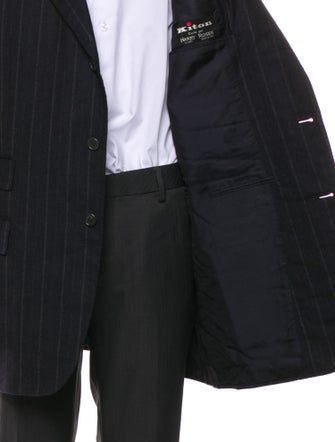 Kiton Wool Striped Blazer