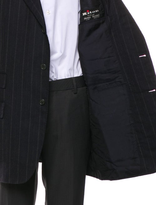 Kiton Wool Striped Blazer