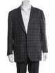 Kiton Cashmere Plaid Print Blazer