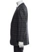 Kiton Cashmere Plaid Print Blazer