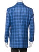 Kiton Plaid Print Blazer