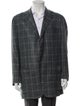 Kiton Cashmere Plaid Print Blazer