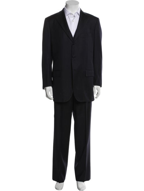 Kiton Wool Striped Two-Piece Blazer