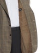 Kiton Cashmere Houndstooth Print Overcoat
