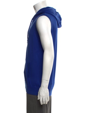Kiton V-Neck Sleeveless Hoodie