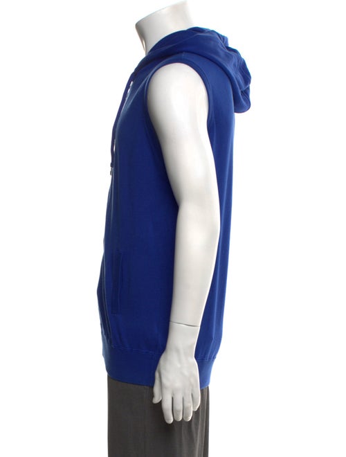 Kiton V-Neck Sleeveless Hoodie
