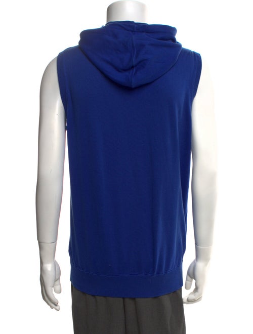 Kiton V-Neck Sleeveless Hoodie