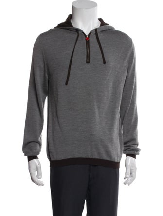 Kiton Cashmere Graphic Print Hoodie