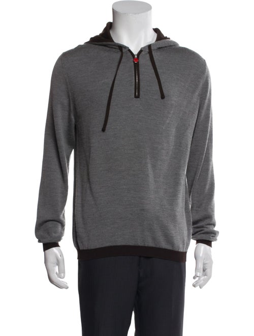 Kiton Cashmere Graphic Print Hoodie