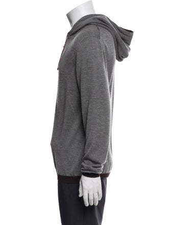 Kiton Cashmere Graphic Print Hoodie