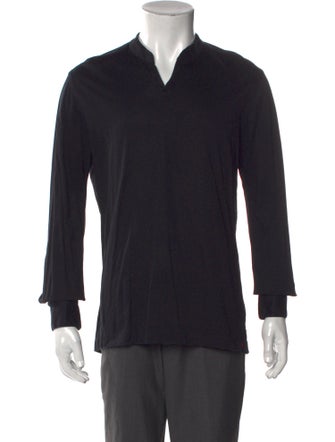 Kiton V-Neck Long Sleeve Henley