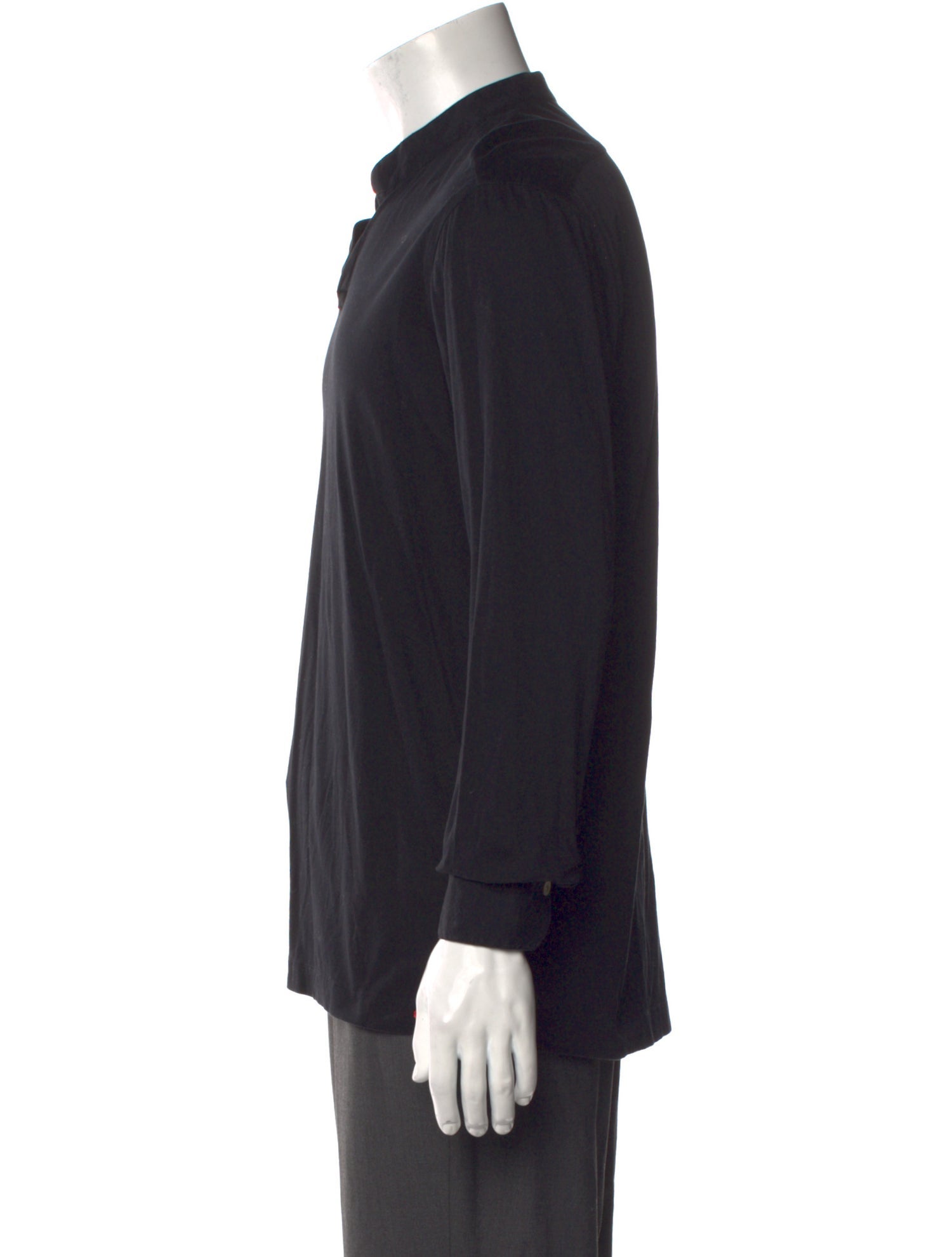 Kiton V-Neck Long Sleeve Henley