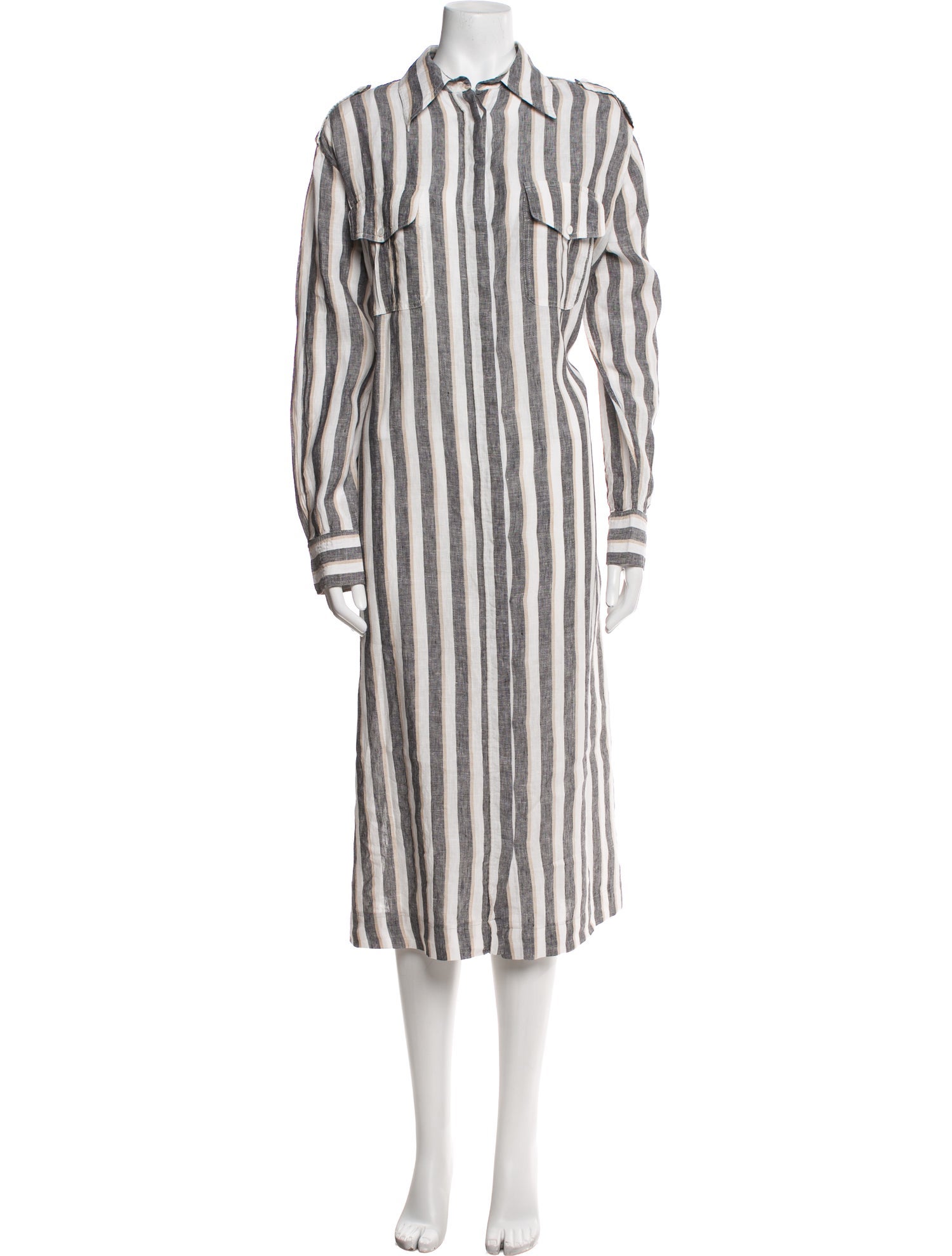 Kiton Linen Long Dress