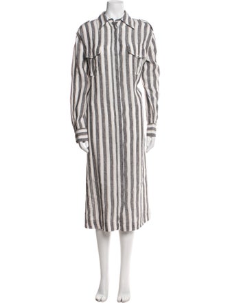 Kiton Linen Long Dress