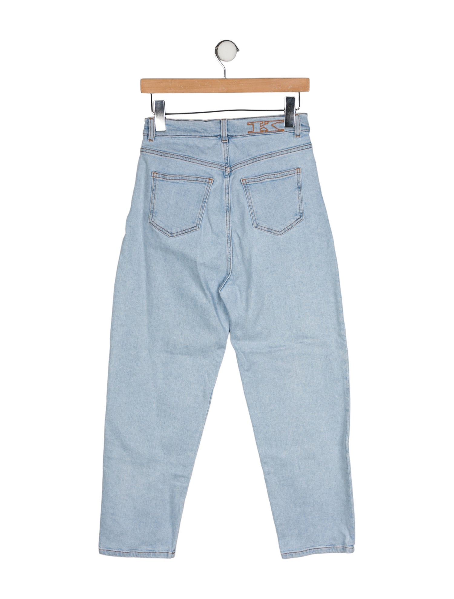 Kiton High-Rise Straight Leg Jeans