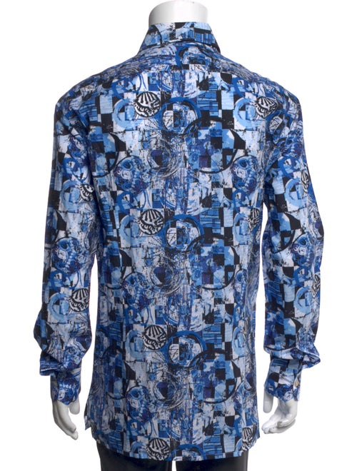 Kiton Printed Long Sleeve Shirt