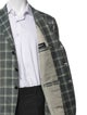 Kiton Cashmere Plaid Print Blazer