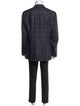 Kiton Cashmere Plaid Print Blazer
