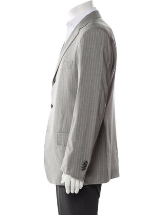 Kiton Wool Striped Blazer