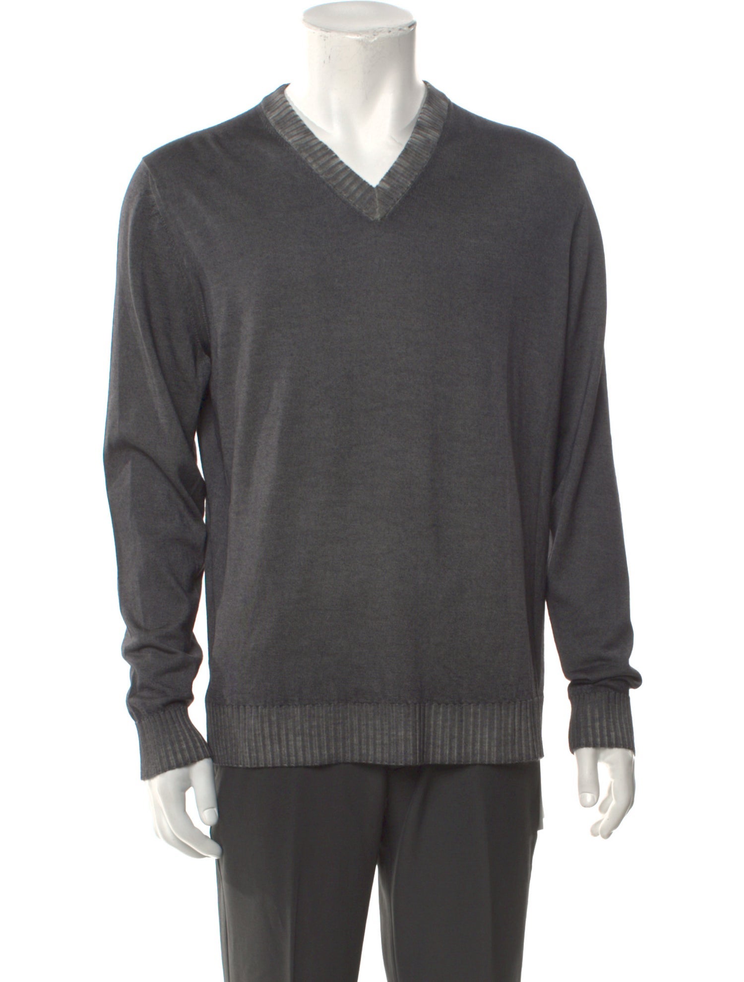 Kiton Cashmere V-Neck Pullover w/ Tags