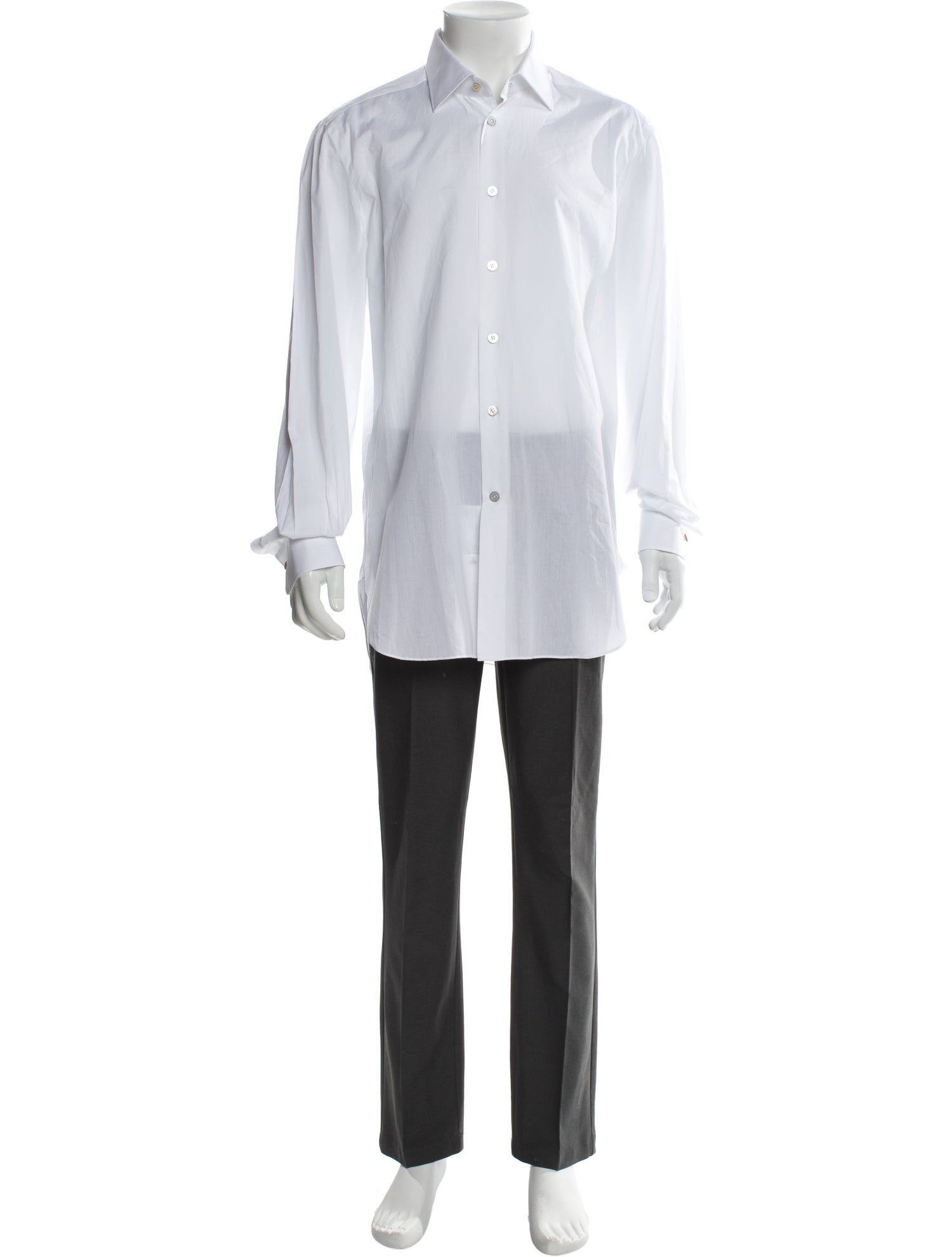 Kiton Long Sleeve Tuxedo Shirt