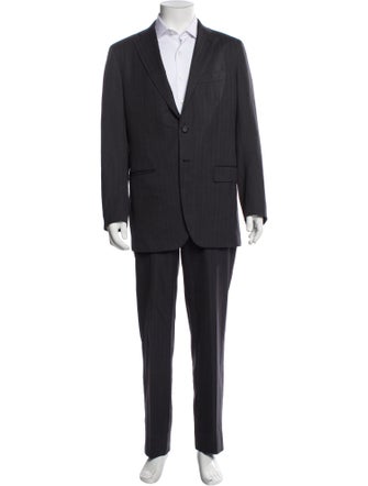Kiton Wool Striped Two-Piece Blazer