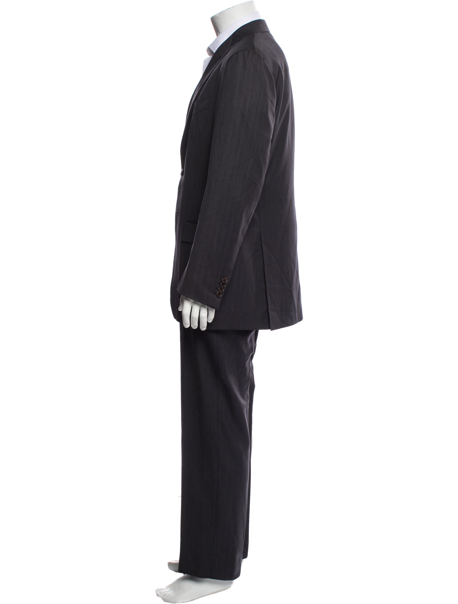 Kiton Wool Striped Two-Piece Blazer