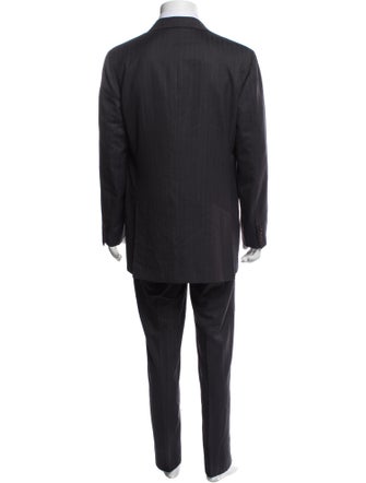 Kiton Wool Striped Two-Piece Blazer