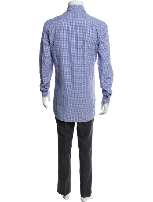 Kiton Plaid Print Long Sleeve Shirt