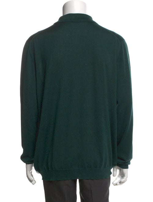 Kiton Cashmere Collar Polo Sweater