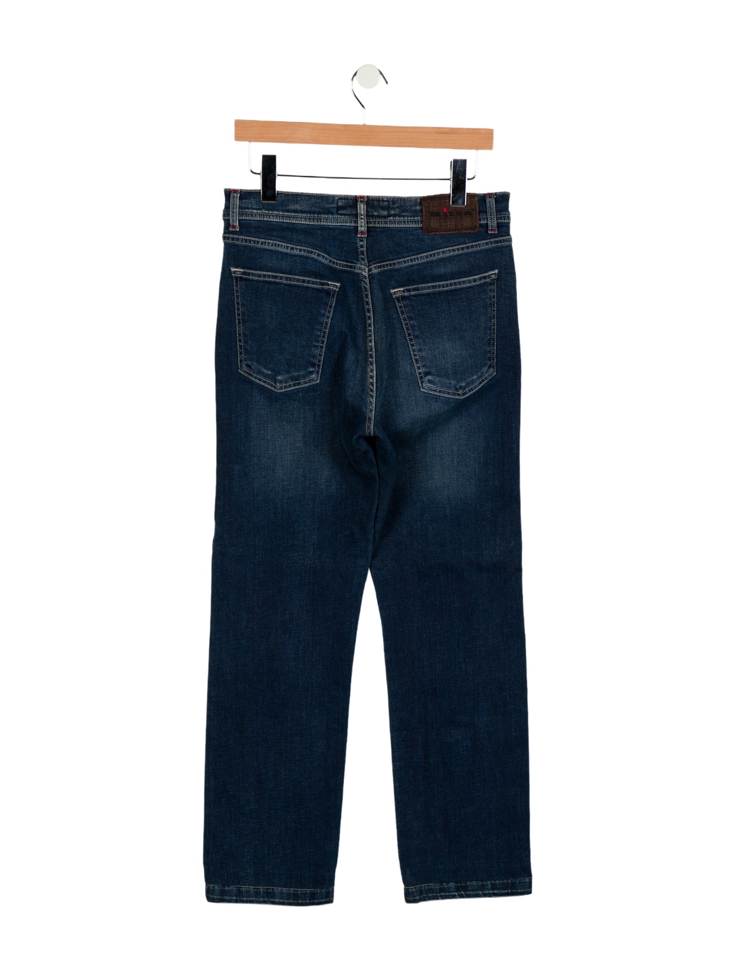 Kiton High-Rise Straight Leg Jeans