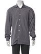 Kiton Plaid Print Long Sleeve Shirt