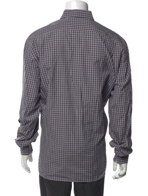 Kiton Plaid Print Long Sleeve Shirt
