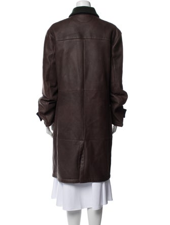 Kiton Leather Fur Coat