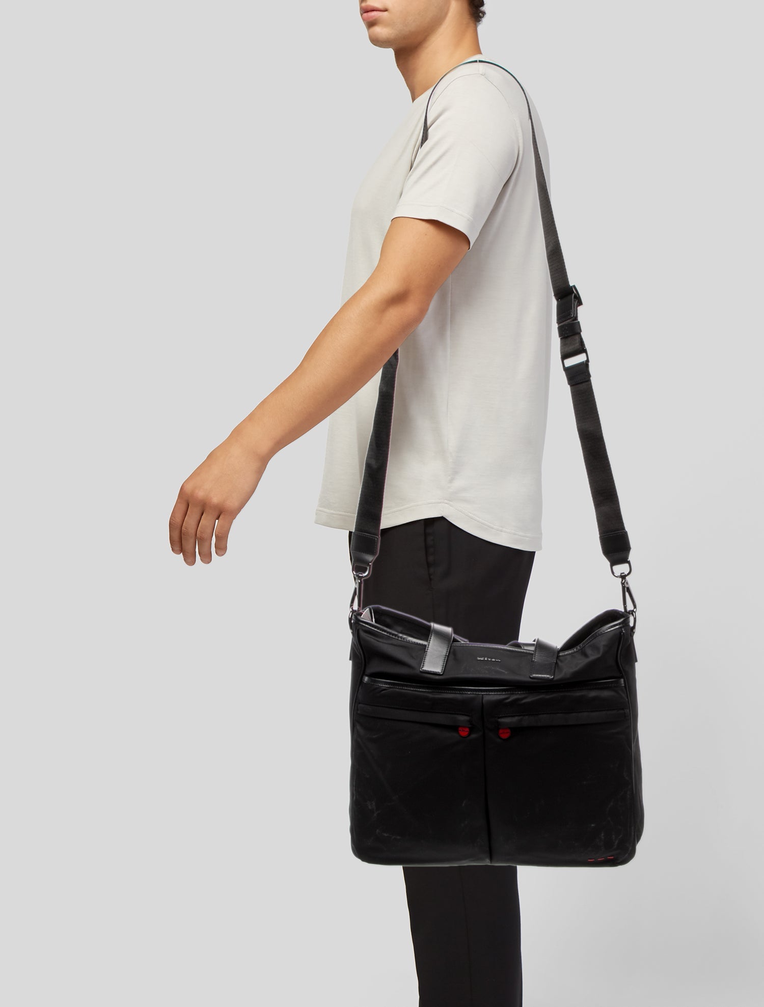Kiton Nylon Messenger Bag