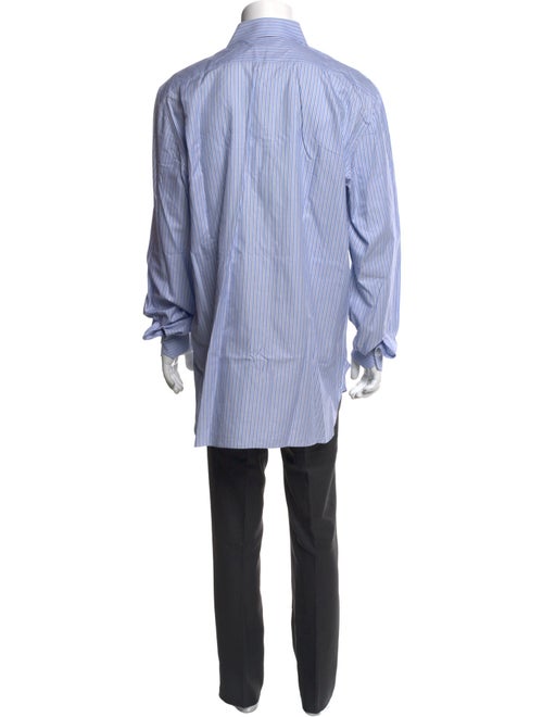 Kiton Striped Long Sleeve Dress Shirt