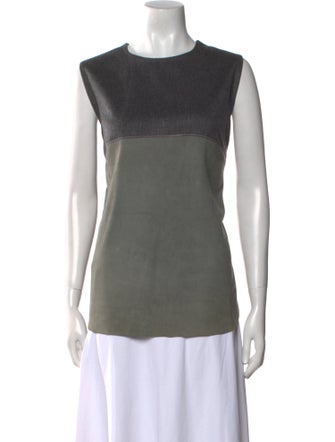 Kiton Crew Neck Sleeveless Top