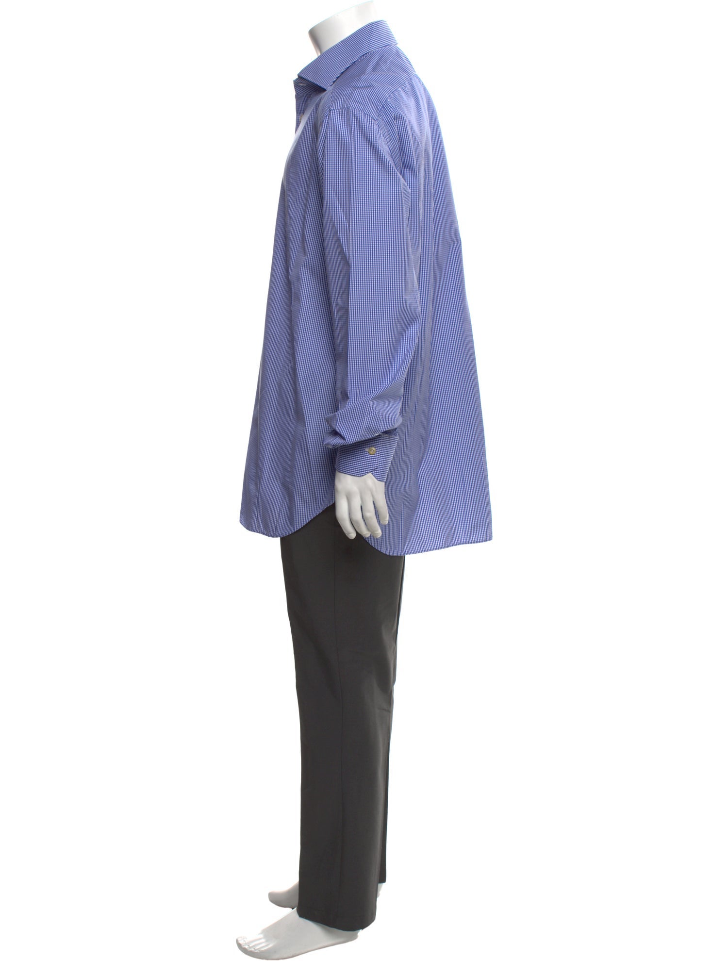 Kiton Striped Long Sleeve Dress Shirt