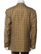Kiton Cashmere Plaid Print Blazer