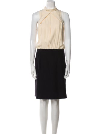 Kiton Colorblock Pattern Knee-Length Dress