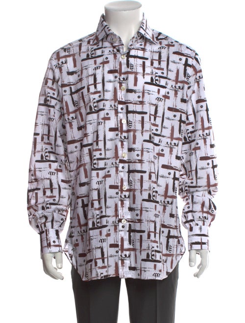 Kiton Printed Long Sleeve Shirt