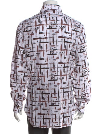 Kiton Printed Long Sleeve Shirt
