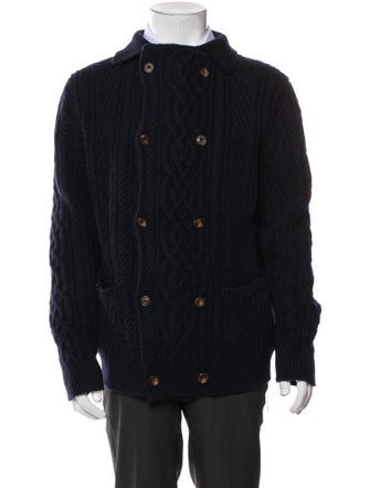 Kiton Cashmere Collar Cardigan