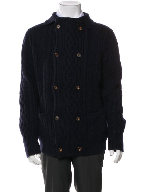 Kiton Cashmere Collar Cardigan