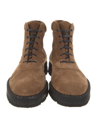 Kiton Suede Lace-Up Boots