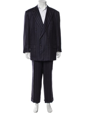 Kiton Cashmere Striped Two-Piece Suit