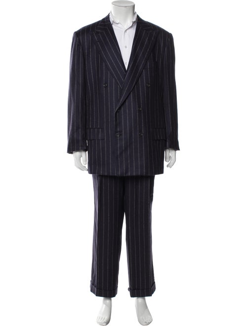 Kiton Cashmere Striped Two-Piece Suit